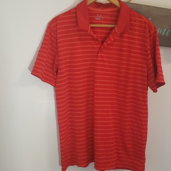 Mens nike polo. Size large. Red orange - Picture 1 of 4